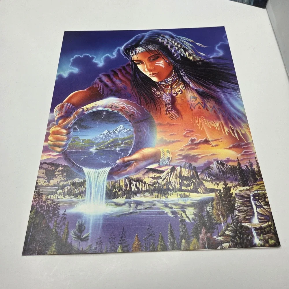 Leanin Tree Greeting Cards Lot 7 Native American Art 8.5x11 David Penfound